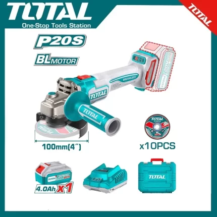Lithium-Ion angle grinder 4″ TAGLI211041 | Company: Total