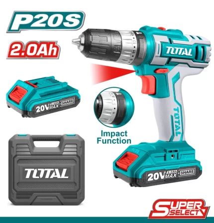 Lithium-Ion impact drill 20V TIDLI200215 | Company: Total
