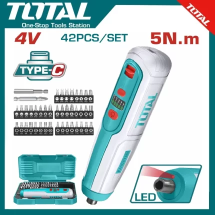 Lithium-Ion cordless screwdriver 4V TSDLI0406 | Company: Total